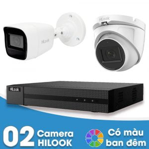 Lắp đặt trọn bộ 2 camera giám sát 2.0MP HiLook - Có màu ban đêm 4 Lắp đặt trọn bộ 2 camera giám sát 2.0MP HiLook - Có màu ban đêm