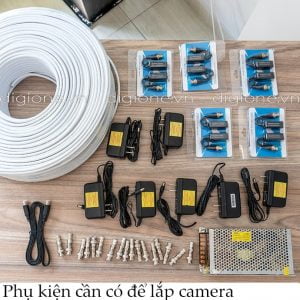 Lắp đặt trọn bộ 3 camera giám sát 8.0M (4K) siêu nét Hikvision