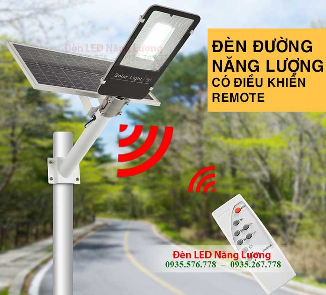 đèn đường năng lượng có điều khiển bằng remote 1