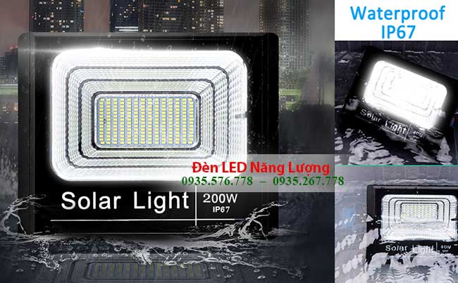 đèn năng lượng mặt trời 200w chống nước cực tốt