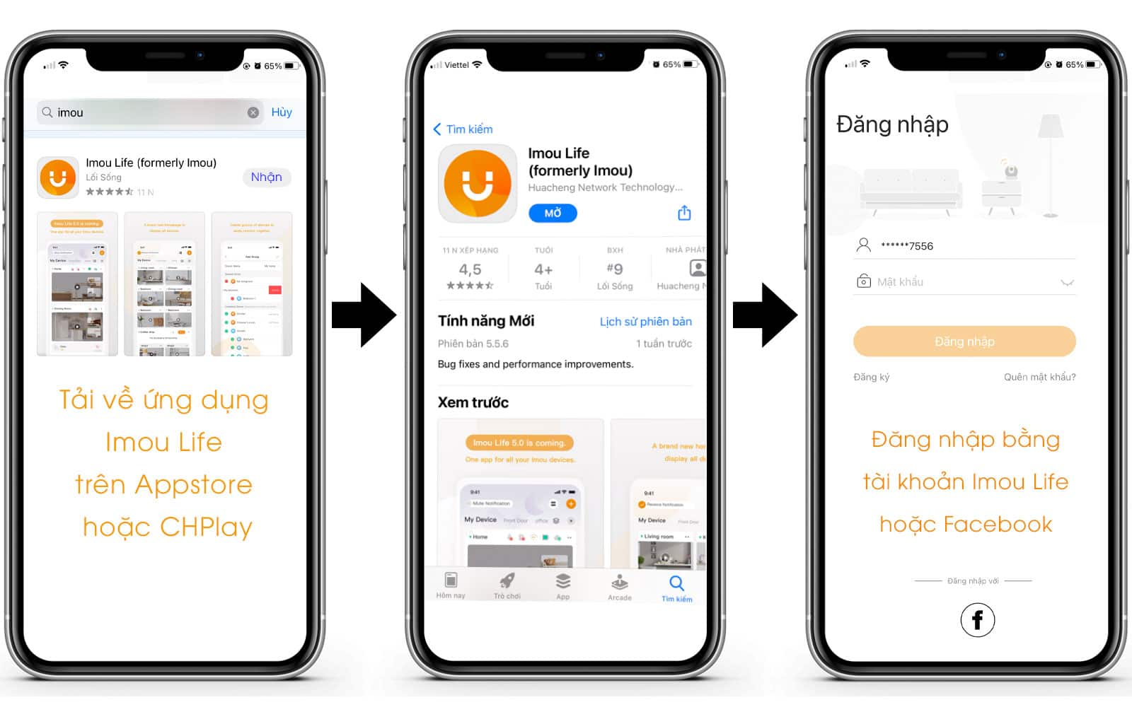 hướng dẫn tải app imou life