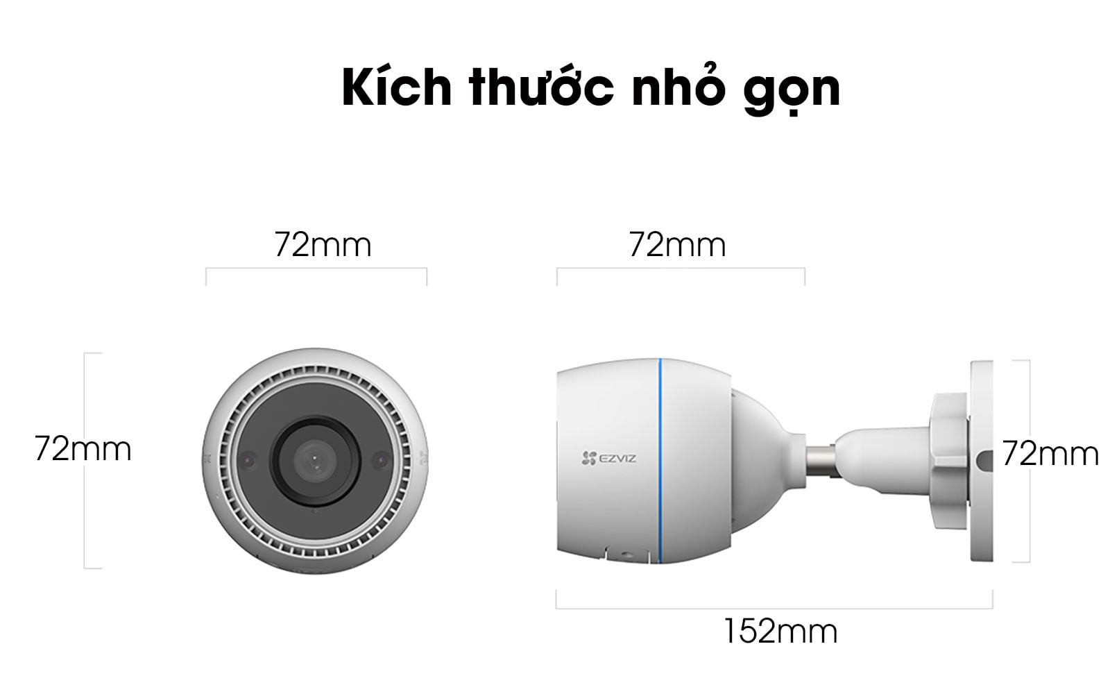 kích thuớc ezviz-c3tn