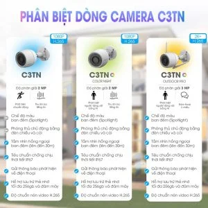 Camera Ezviz OutPro CS-C3TN 3MP - Có màu ban đêm