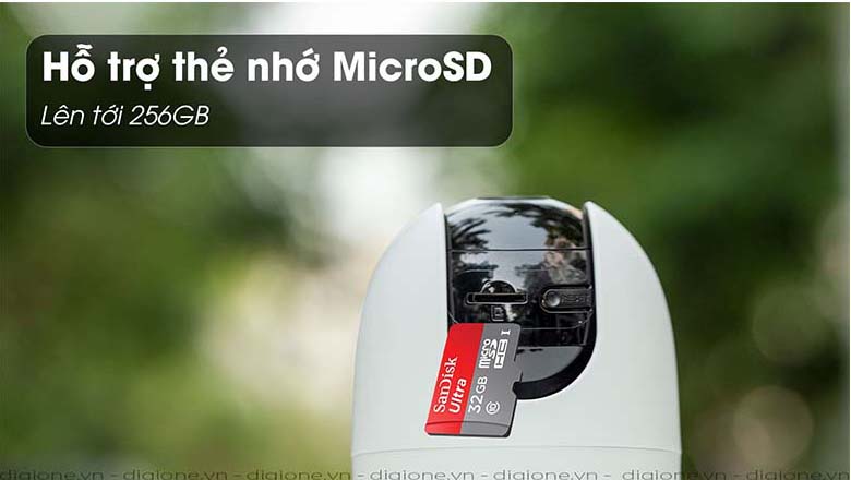 Hỗ trợ đọc thẻ nhớ Micro SD (max 256GB)