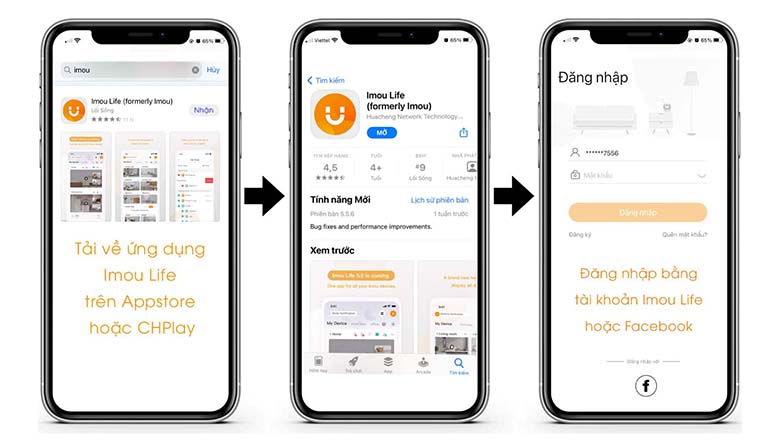 Hướng dẫn cài đặt ứng dụng IMOU Life trên điện thoại