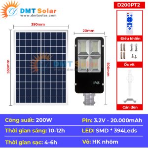 Alternative view of Đèn Bàn Chải Năng Lượng Mặt Trời 200w